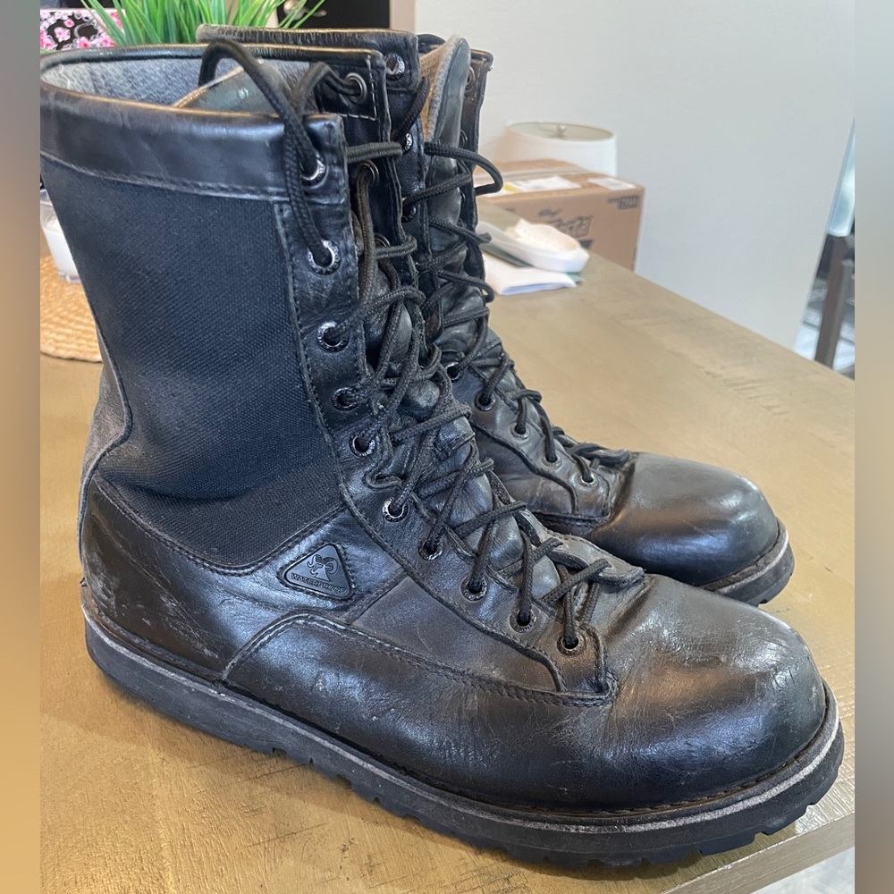 Rocky Portland black waterproof boots, men’s 11.5, needs resole and liners